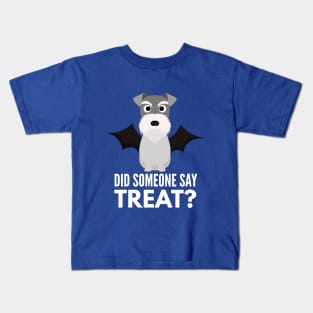 Schnauzer Halloween Trick or Treat Kids T-Shirt